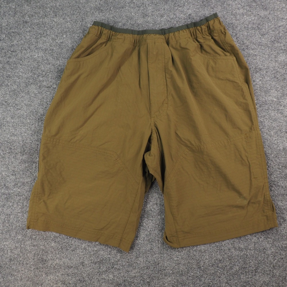 REI Co-op Shorts Mens Med Sahara Brown Hiking Gorpcore Outdoor Utility FLAW